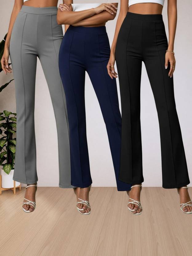 Parona Regular Fit Women Multicolor Trousers