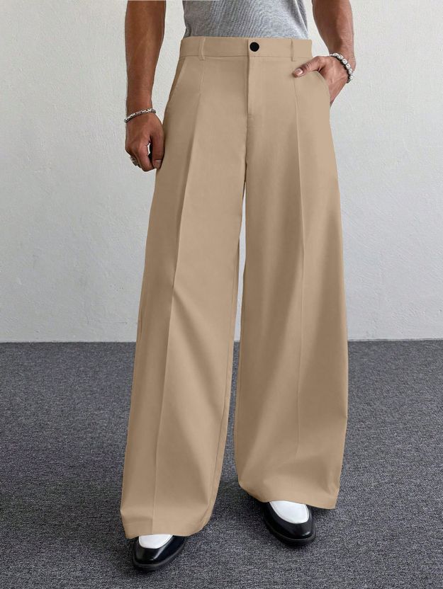 Klossy Men Brown Polyester Trousers - Image 8
