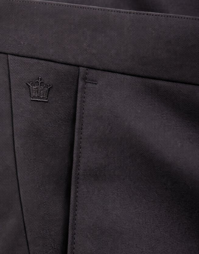 Louis Philippe Black Polyester Formal Trousers - Image 5