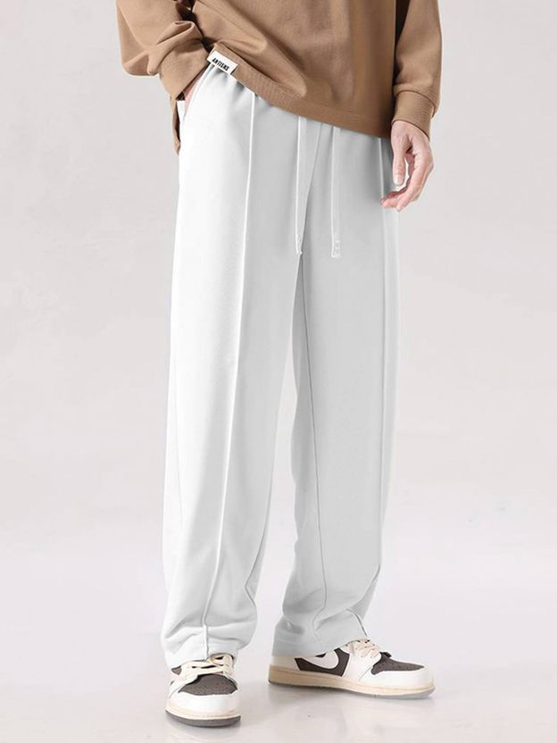 SAVAYO Loose Fit Men Beige Trousers - Image 4