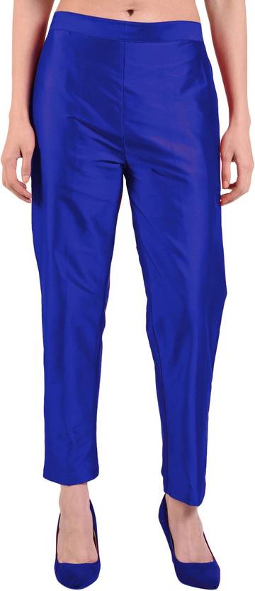 FLOREOS Regular Fit Women Blue Trousers