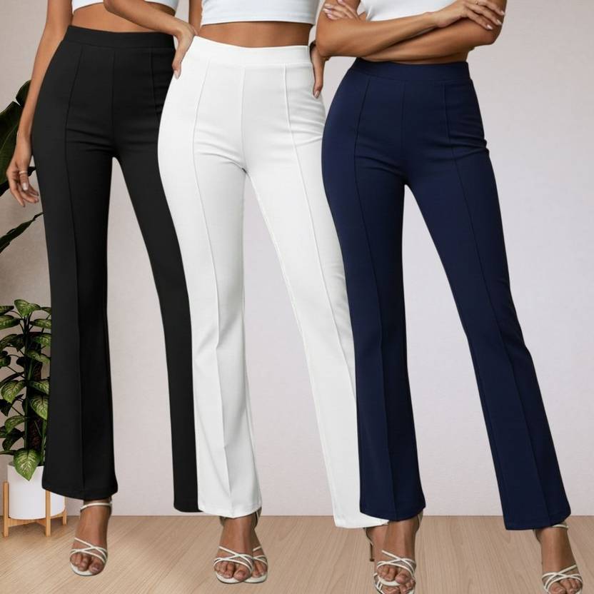 Parona Regular Fit Women Multicolor Trousers