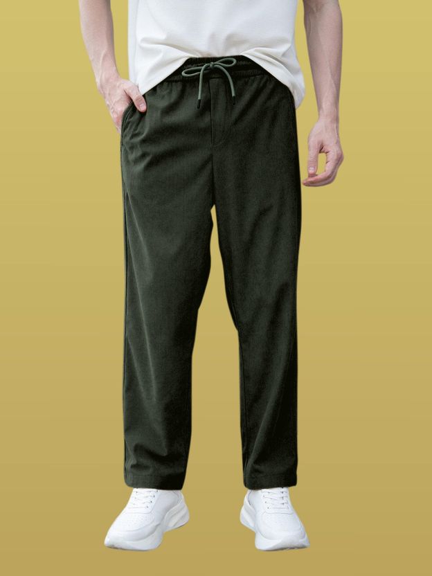 GIBBONTE Relaxed Men Black Trousers - Image 4