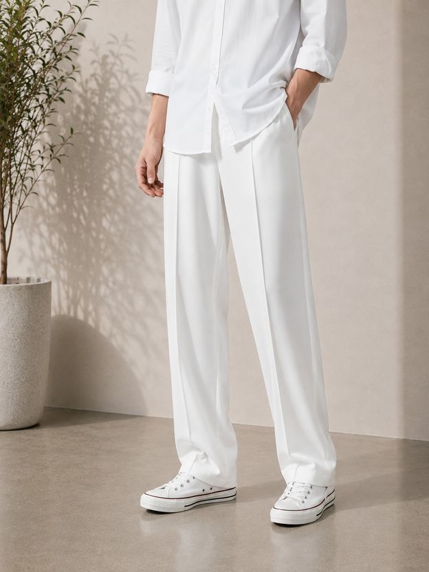 SAVAYO Men Black Polyester Trousers - Image 7