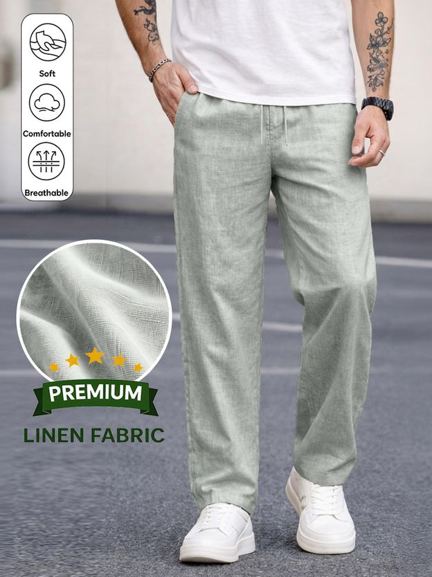 MOTREX Slim Fit Men Grey Trousers - Image 1