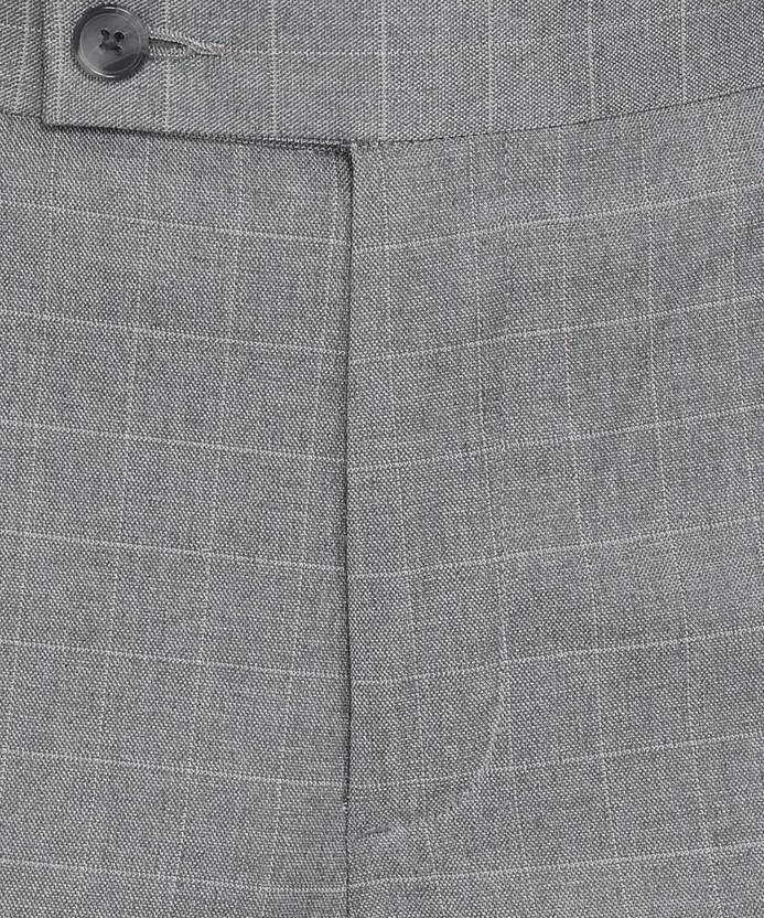 Men Regular Fit Grey Viscose Rayon Trousers