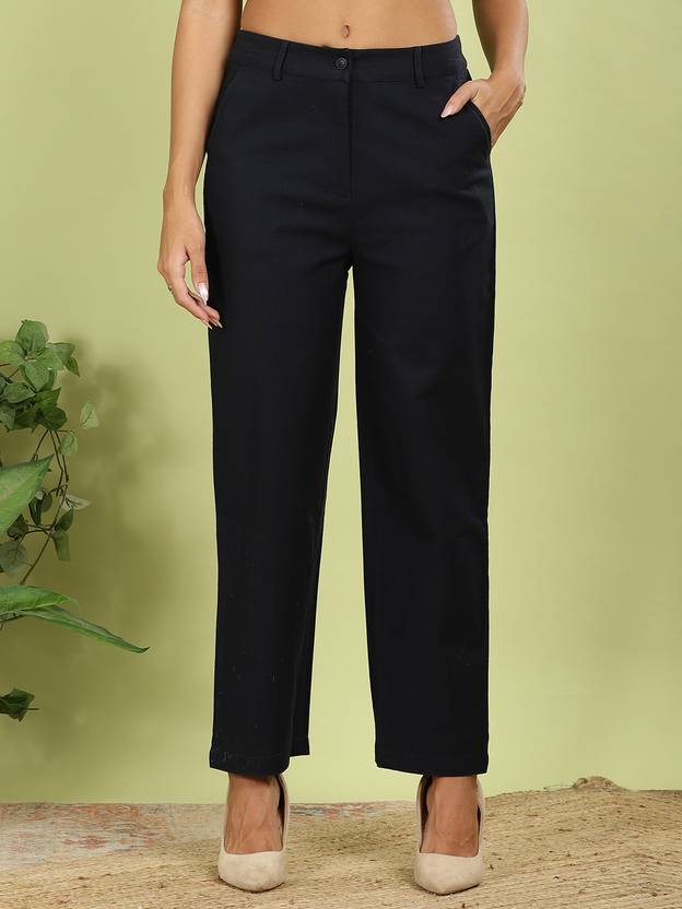 FFU Regular Fit Women Blue Trousers