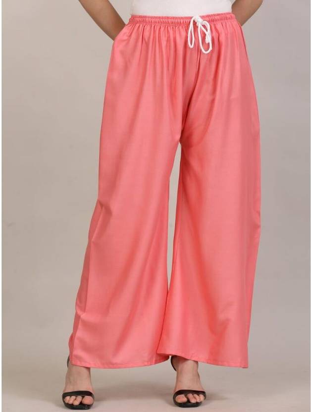 Avora Loose Fit, Relaxed Women Pink Trousers