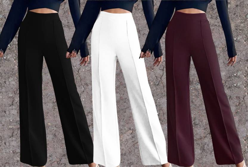 Parona Regular Fit Women Multicolor Trousers