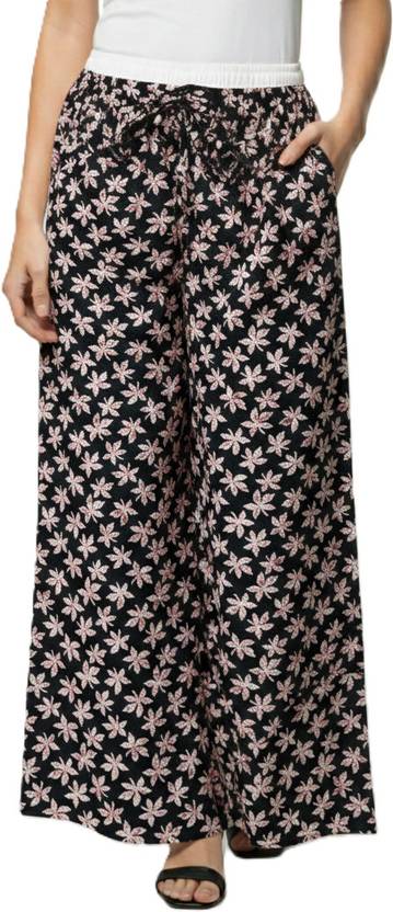 bongo nari boutique Loose Fit, Relaxed Women Black Trousers