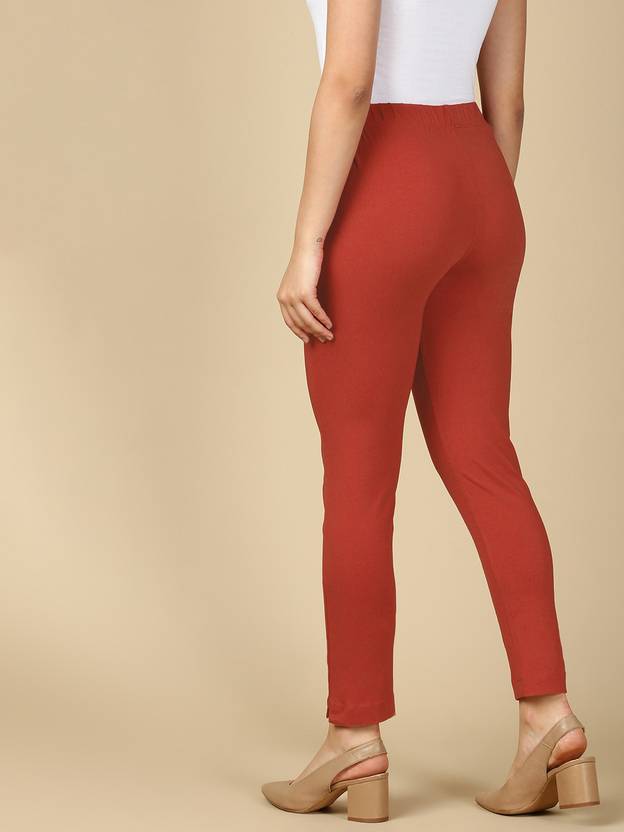 PYNK by Lux Cozi Slim Fit Women Pink Trousers