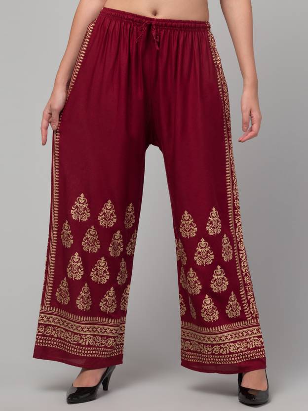 FamBee Flared Women Maroon Trousers