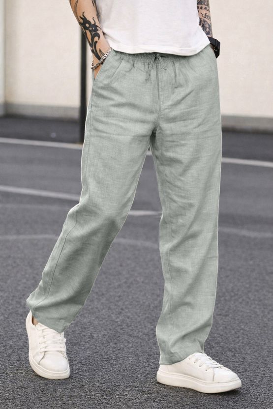 MOTREX Slim Fit Men Grey Trousers - Image 3