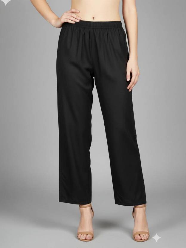 vagisha Women Regular Fit Multicolor Polyester Trousers