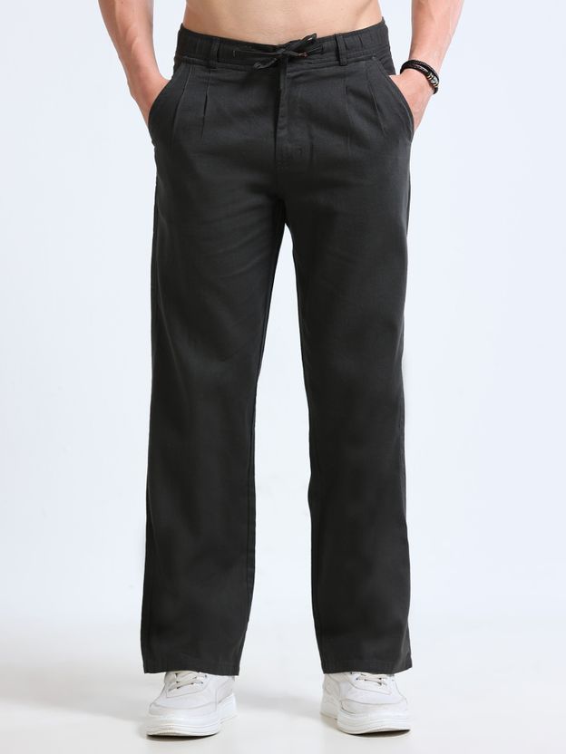 Roadster Men Black Loose Fit Trousers - Image 6