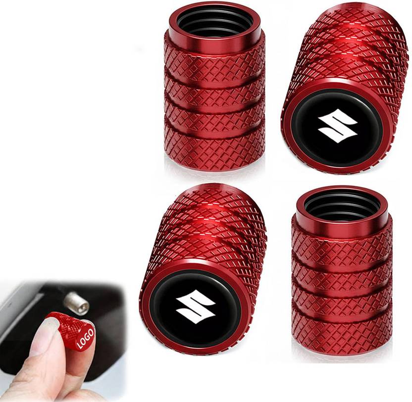 LULUBUY Aluminium Tyre Valve Cap for Car