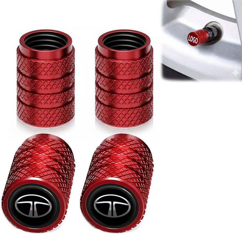 LULUBUY Aluminium Tyre Valve Cap for Car