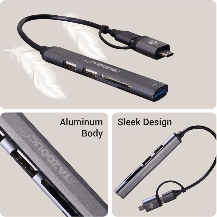 ZEBRONICS TA200UC pro, 3 Ports, USB/Type C - USB 3.0, Speeds upto...more - Image 7