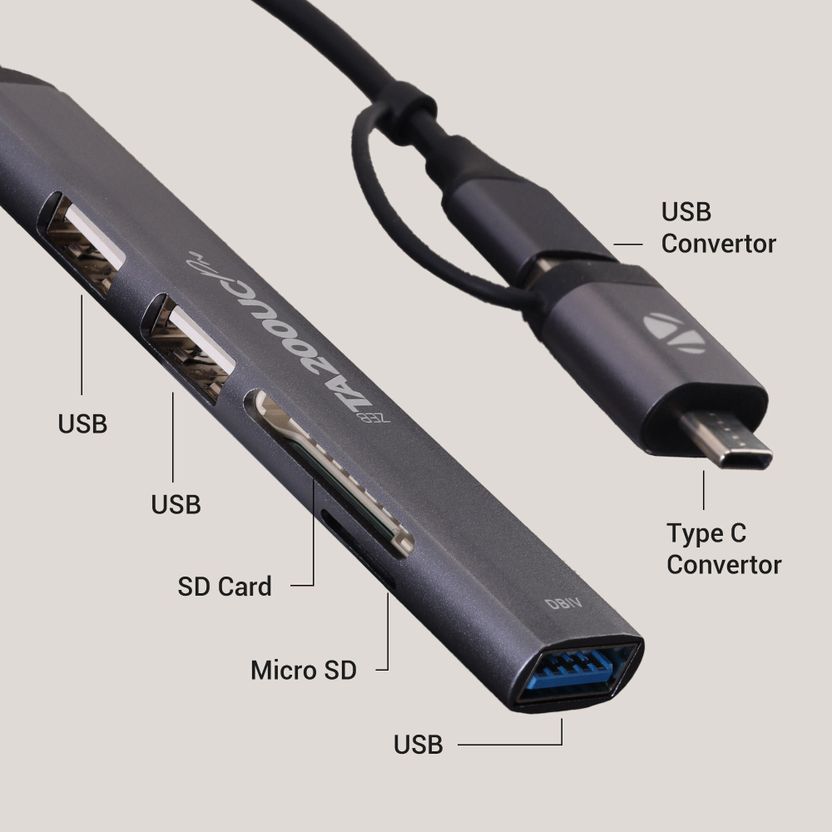 ZEBRONICS TA200UC pro, 3 Ports, USB/Type C - USB 3.0, Speeds upto...more - Image 6