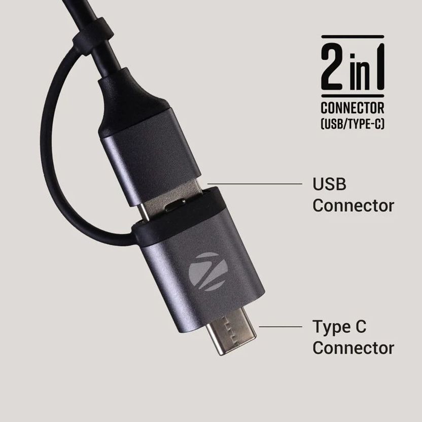 ZEBRONICS TA200UC pro, 3 Ports, USB/Type C - USB 3.0, Speeds upto...more - Image 4