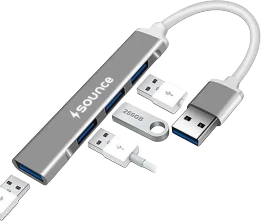 GadgetWalla 4 PORT USB HUB 4 PORT USB METAL HUB USB Hub