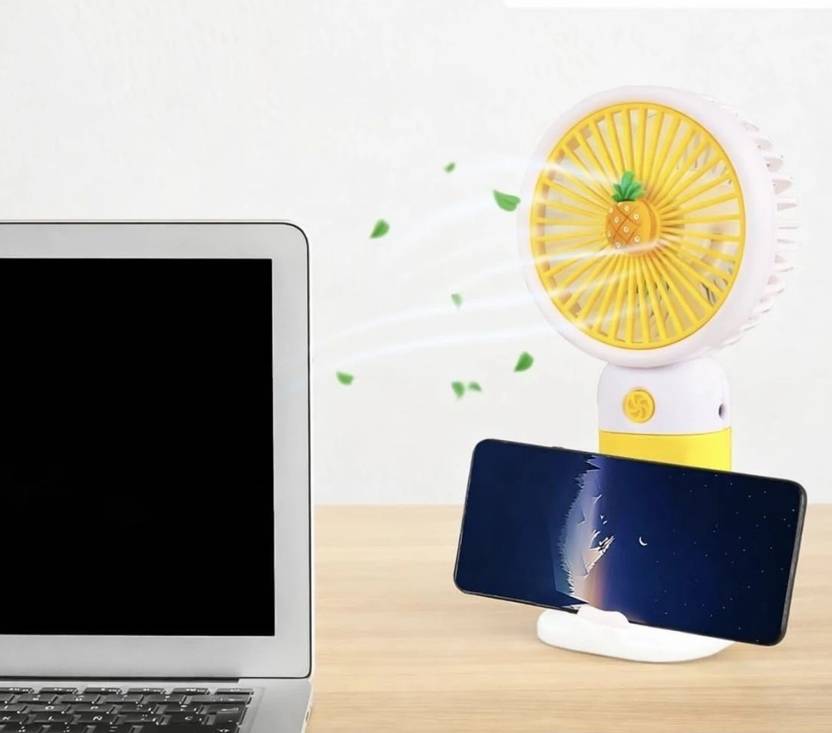 BSVR Pocket Fan Mini Portable High Wind Flow,Mobile Stand, Light Weight_118 New Fan Hand_118 USB Fan