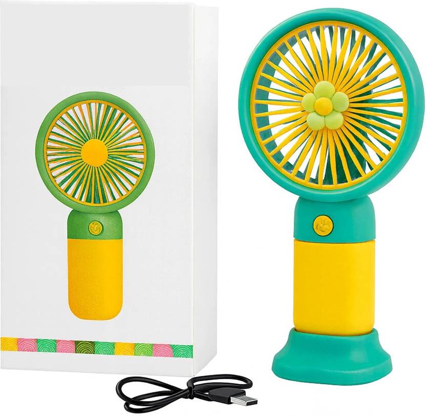 BSVR Floral Print Multicolor Hand Fan