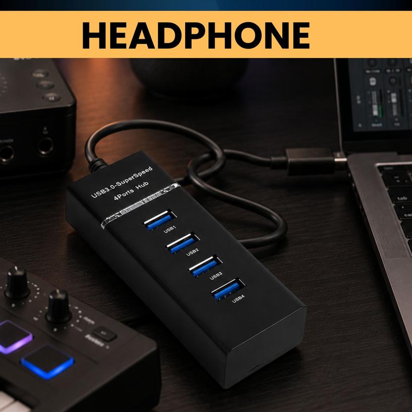 SYARA USB Hub 3.0, 4-Port High-Speed Data Expansion