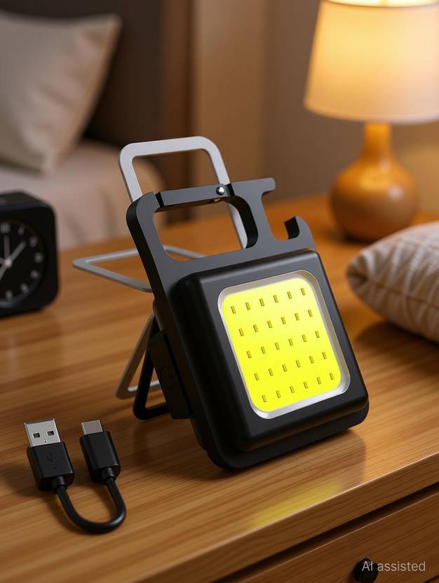 Storia Multifunction Keychain COB LED Light with_Bottle Opener 2.5 hrs Torch Emergency Light
