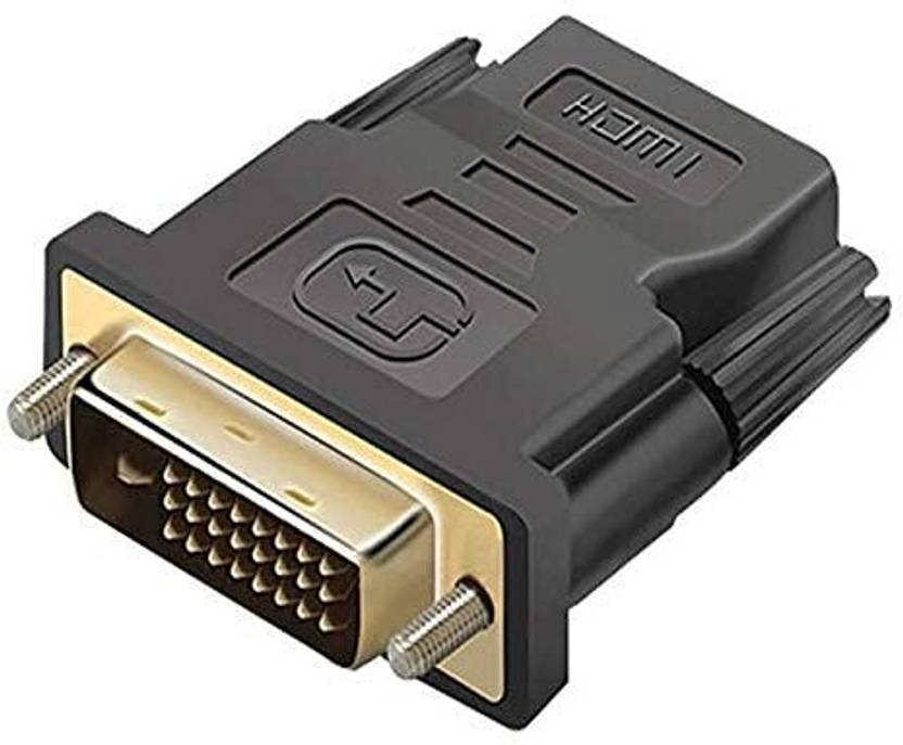 1Goal DVI to HDMI Adapter Bi-Directional DVI Male to HDMI Female Converter. Support 1080P, 3D for PS3, PS4, TV Box, Blu-ray, Projector, HDTV TD-447H HDMI Connector
