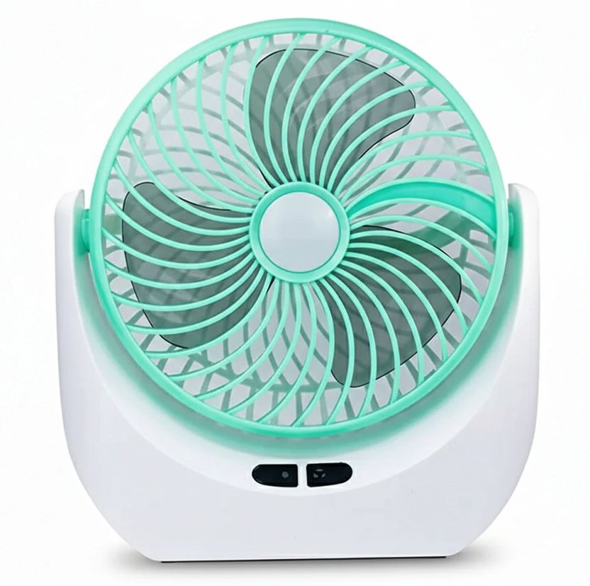 paxfrio High-Speed Rechargeable Table Fan with LED Light - Image 7