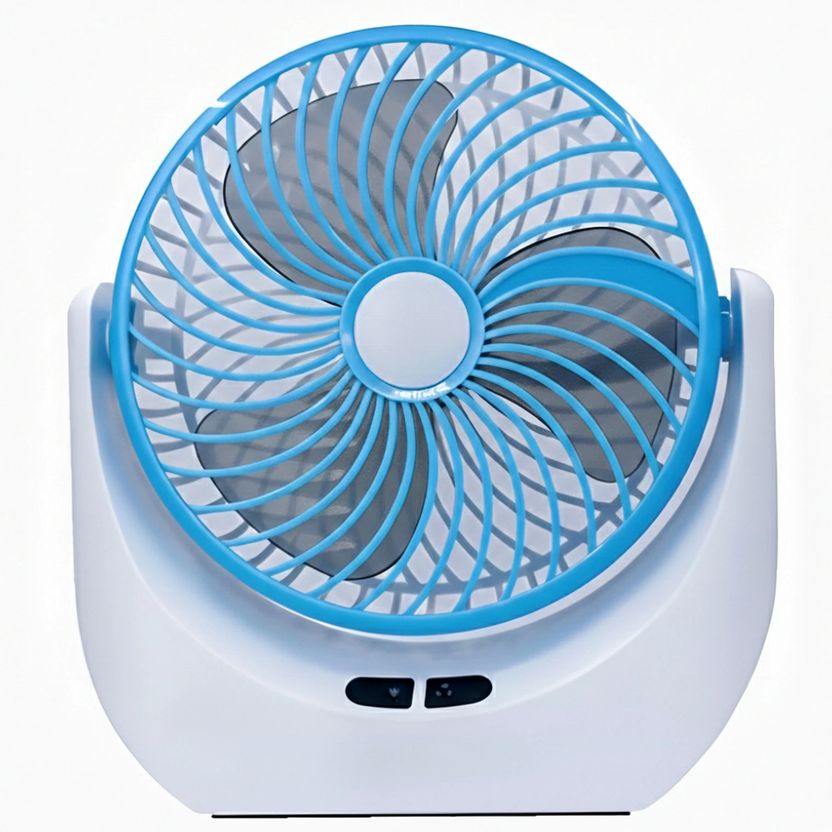 paxfrio High-Speed Rechargeable Table Fan with LED Light - Image 6