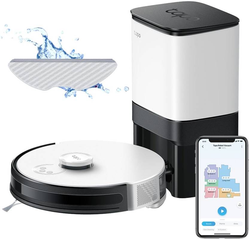 TPLink Tapo RV30 plus Robotic Floor Cleaner with 2 in 1 Mopping and