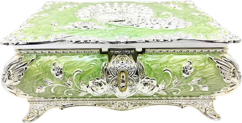 Bidri Craft Silver Inlay Jewellery Box