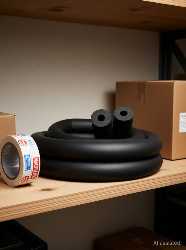 MARSHLAND Insulation Pipe 1/2*3/8 13mm*9mm for Air Conditioner Length 180cm AC pipe for Heat & Cold Insulation Hose Pipe