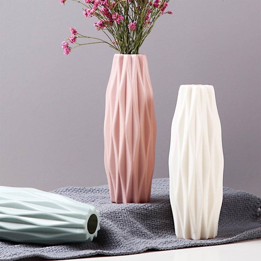 Ascension Flower Pot for Home Office Decoration Unbreakable Flower Vase for Table Decor Plastic Vase