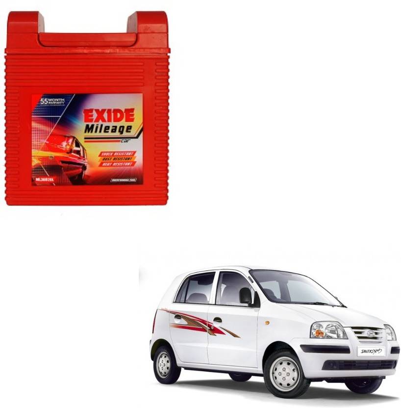 EXIDE MILEAGE(ML38B20L) 35 AMP Santro Xing 35 Ah Battery for Car Price
