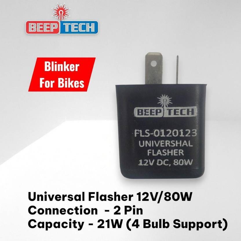 BEEPTECH Side Flasher Indicator Light for Hero Universal For Bike