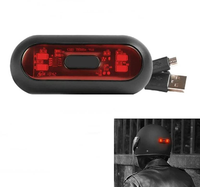 MIKANIX Helmet Light LED With 3 Modes of Flashing, Blinking Strobe with