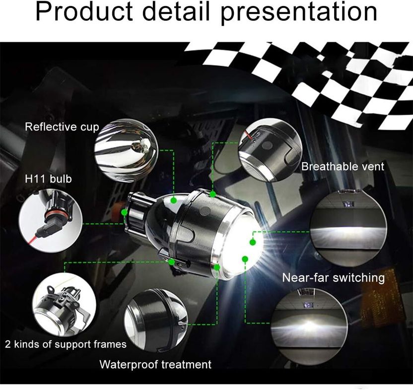 AUTO PEARL 3 Inch Bi-Xenon Fog Light Projector Lens - Image 2