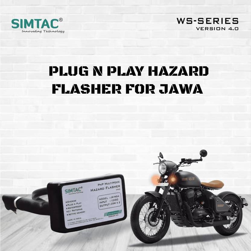 MOTOLURGY HAZARD FLASHER FOR JAWA 42 CLASSIC PERAK Simtac Plug N