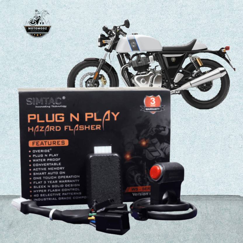 Moto Modz Simtac [V 6.0] RE Continental GT Hazard Flasher With Switch