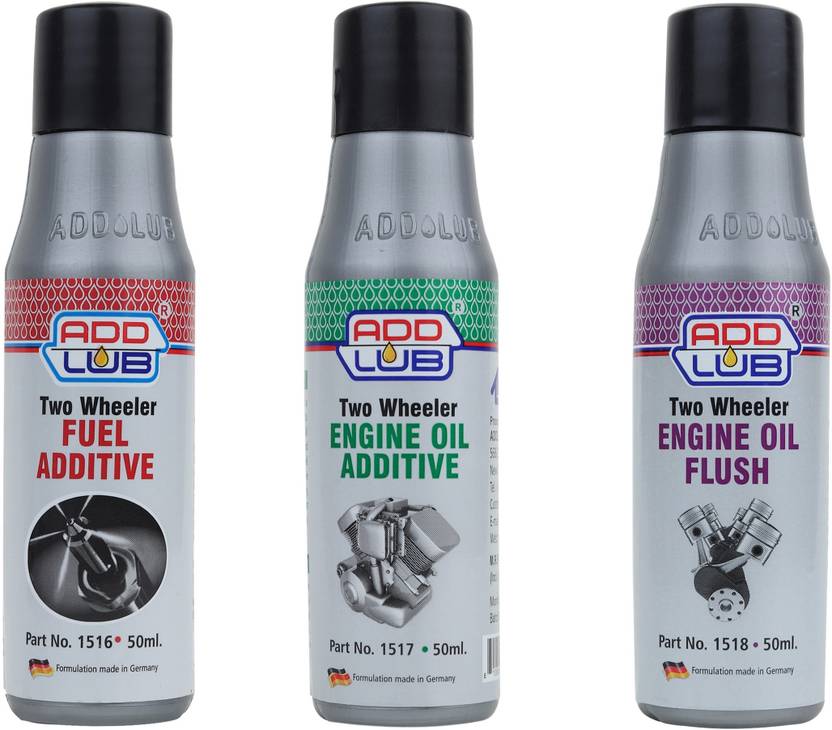 ADDLUB Premium Quality Bike Engine Oil Additive, Flush and Fuel