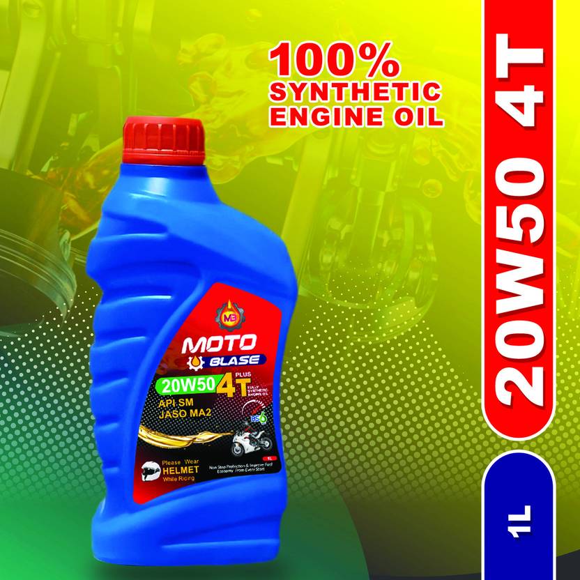 MOTO BLASE 20W50 4T BIKE ENGINE OIL 100 Full Synthetic Heavy Duty