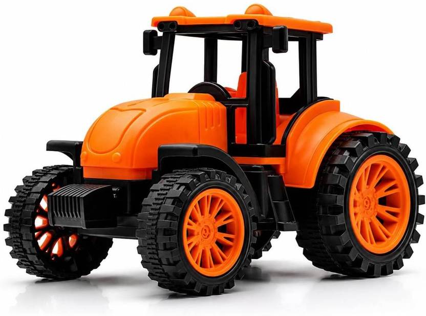 Xcillince Toys Pull-Along Farm Vehicle Tractor Toy with Oversized Tread Wheels
