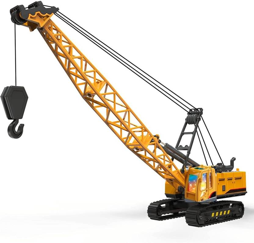 AHTUW 1:50 Unbreakable Friction Power Crane Toy with Light & Sounds