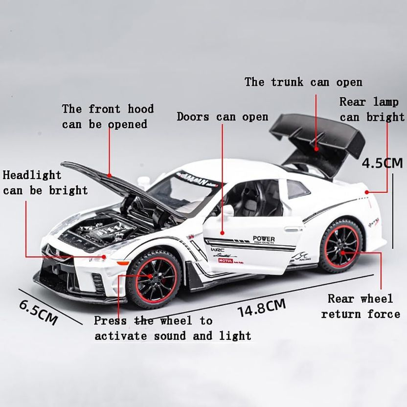 Endevi 1:24 Supra Toy Diecast Car - Image 2