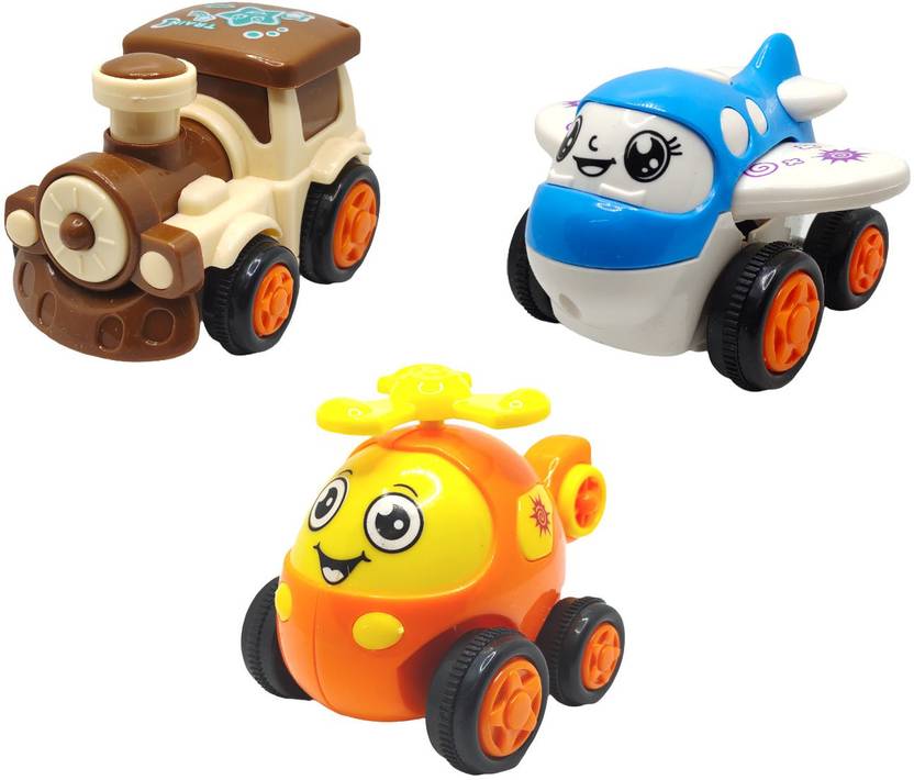 Unbreakable Train Jo Baby Unbreakable Friction Powered Toy Set of Train, Plane & Robot ...
