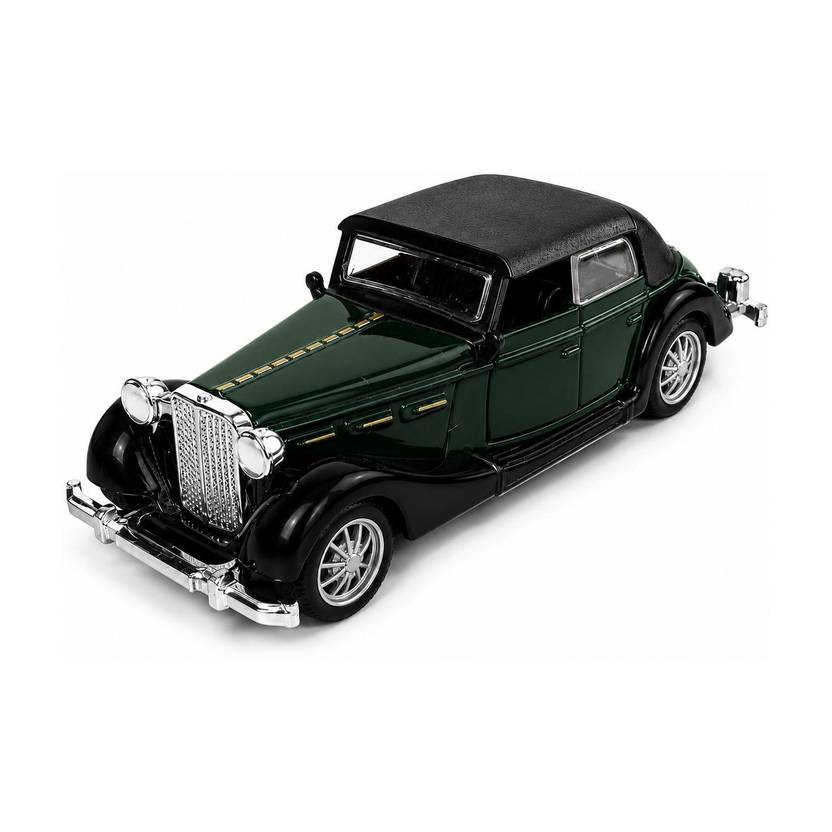 Pkart Vintage Classic Die Cast Metal Car Toy with Pull Back Action & Openable Doors