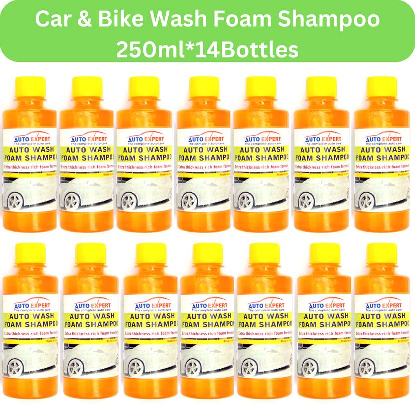 Auto Expert Car Bike Vehicle Exterior Washing Foam Shampoo Combo